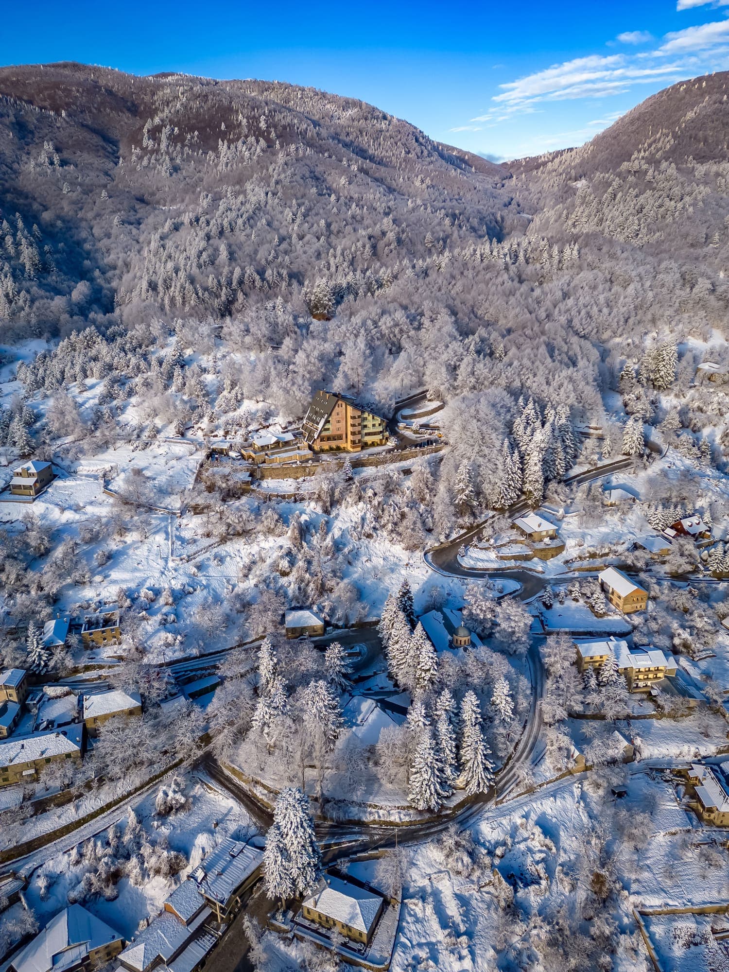Terrain associated with Korca Highlands